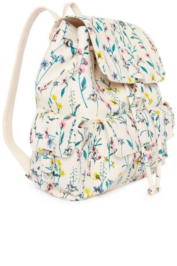 Primark Floral Canvas Rucksack, £8