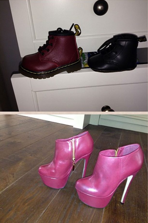 Frankie Sandford And Baby Parker's Shoe Collection