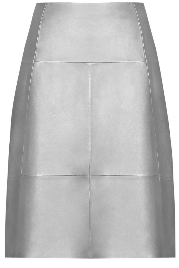 M&S Leather A-Line Skirt, £149