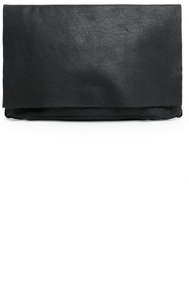Mango Lapel Leather Clutch, £44.99