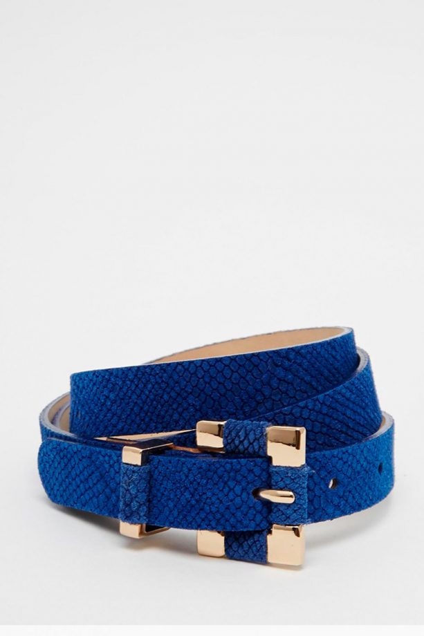 River Island Blue Suede Belt, £15