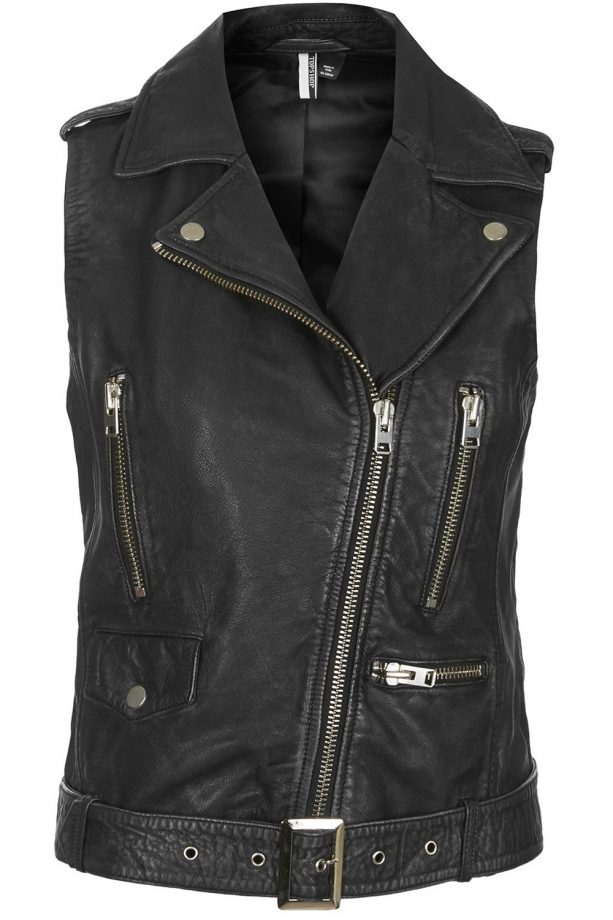 Topshop Leather Gilet, £110