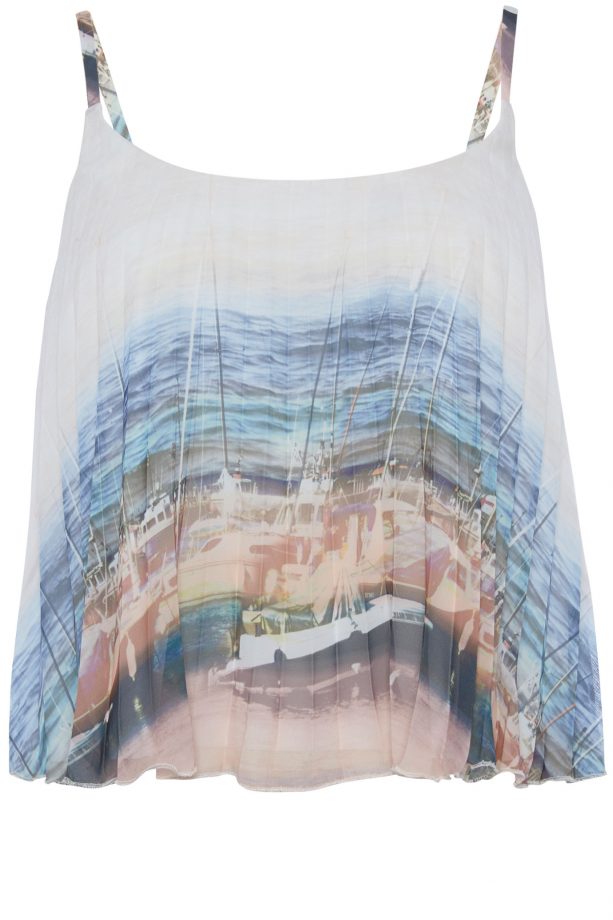 Primark Boat Sea Pleated Cami