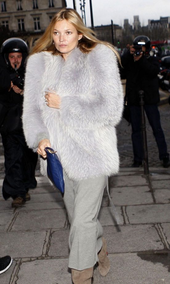 Kate Moss Goes Casually Glam For Paris Fashion Couture Week, 2012