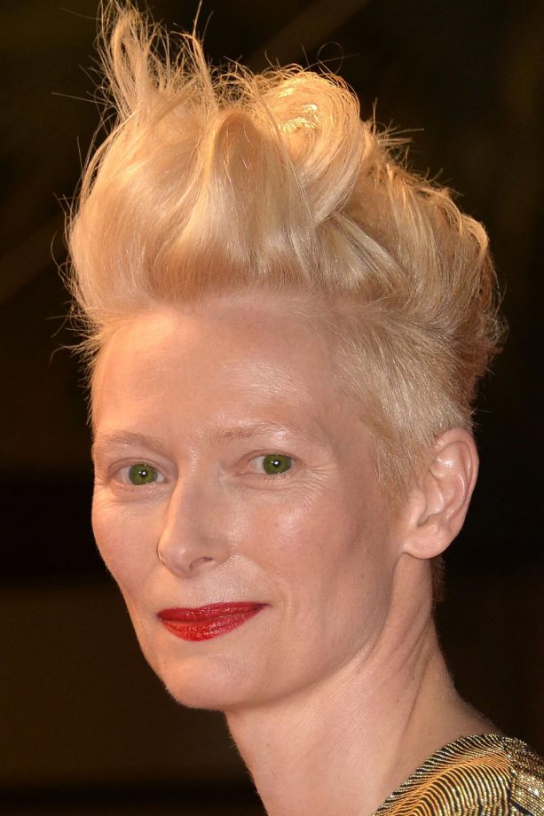Tilda Swinton Styles Her Hair Up At The Front And With An Undercut Underneath At Cannes Film Festival, 2013