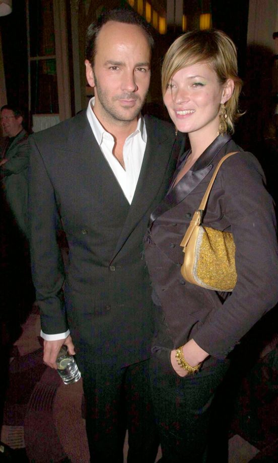 Kate Moss And Tom Ford At David Bailey's 60th Birthday Party, 2001