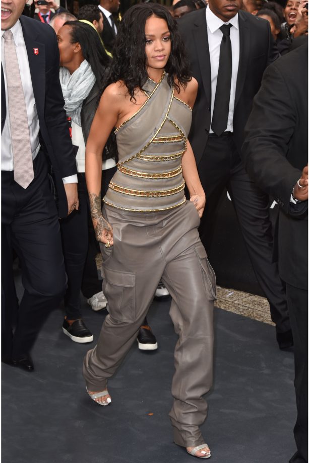 Rihanna In Balmain At Her Rogue Frangrance Launch, 2014
