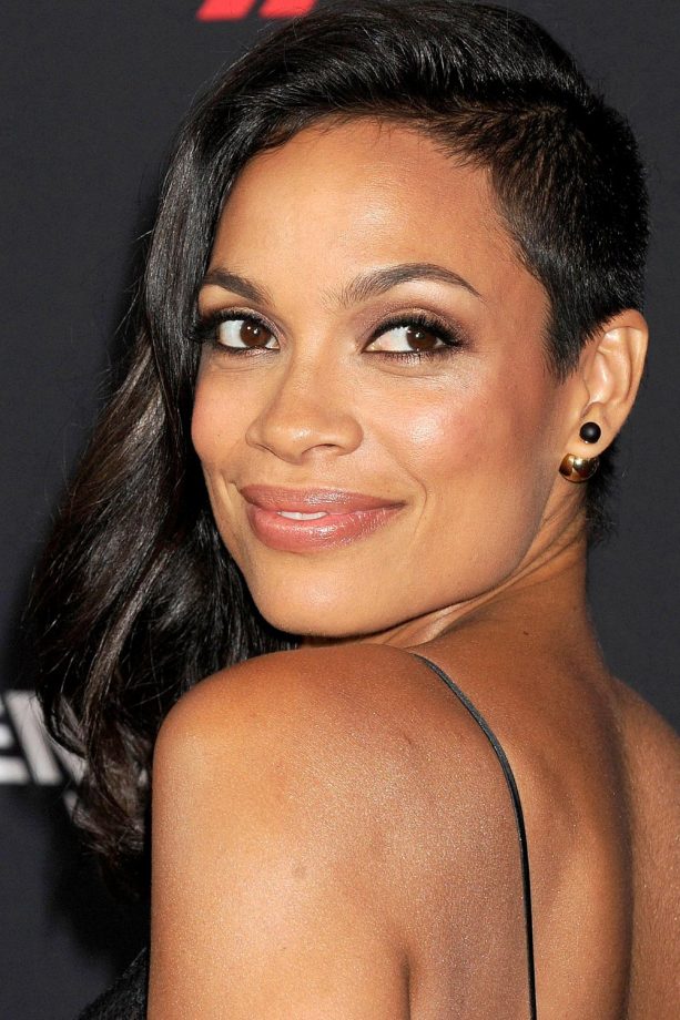 Rosario Dawson Works Her Cool Undercut At The 'Sin City: A Dame To Kill For' LA Premiere, 2014