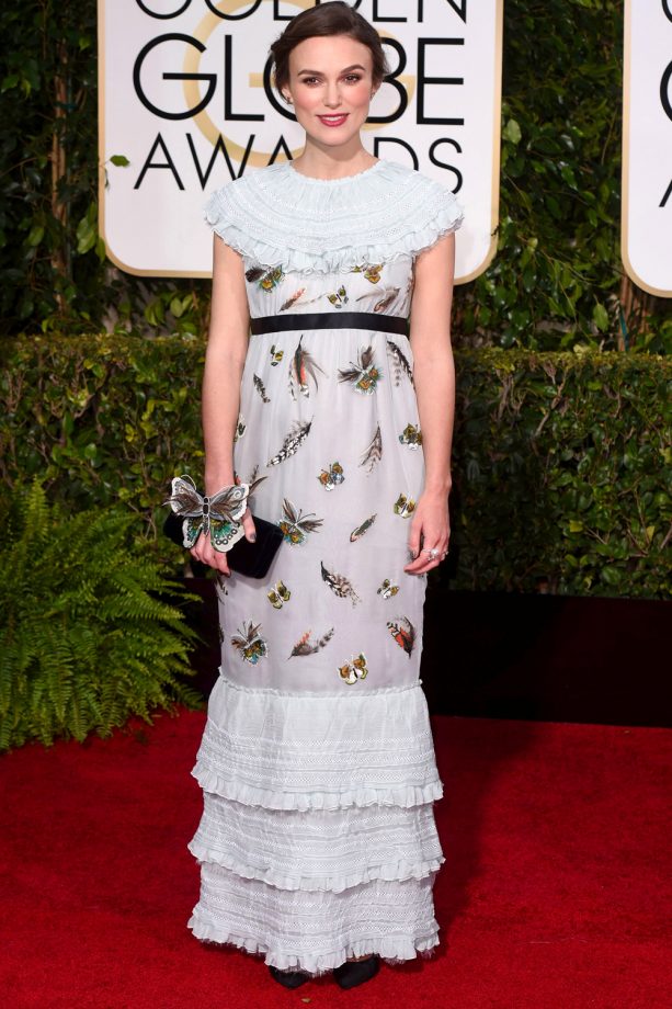 Keira Knightley Does Chanel At The Golden Globe Awards, 2015