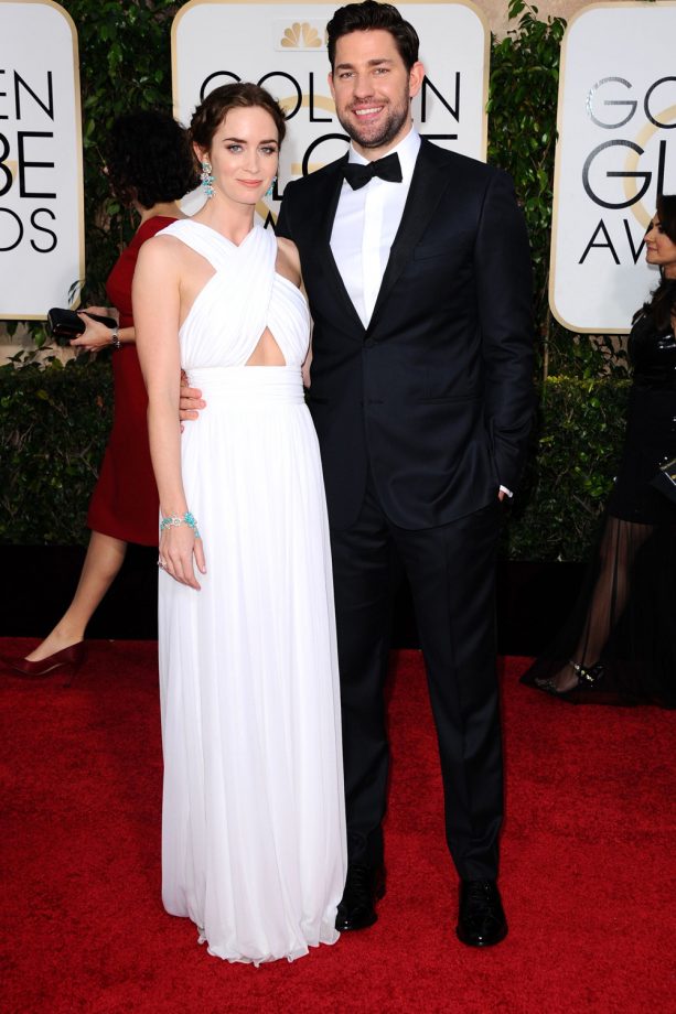 Emily Blunt Wears Michael Kors At The Golden Globe Awards, 2015