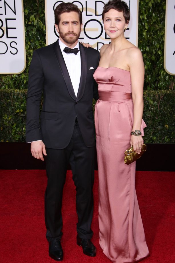 Jake Gyllenhaal and Maggie Gyllenhaal At The Golden Globe Awards, 2015