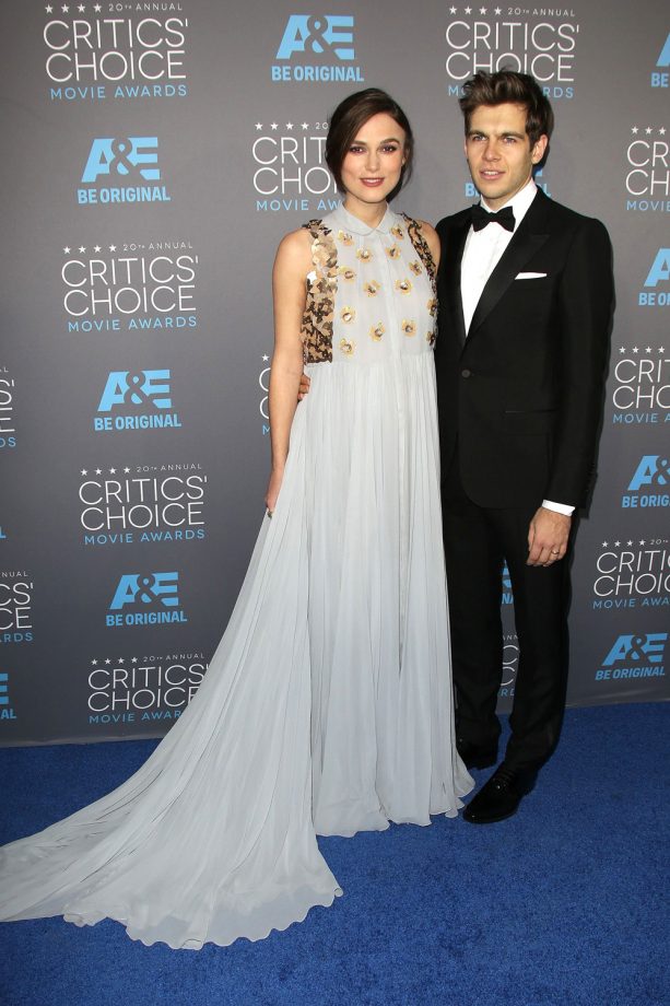 Keira Knightley And James Righton At The Critics' Choice Awards, 2015