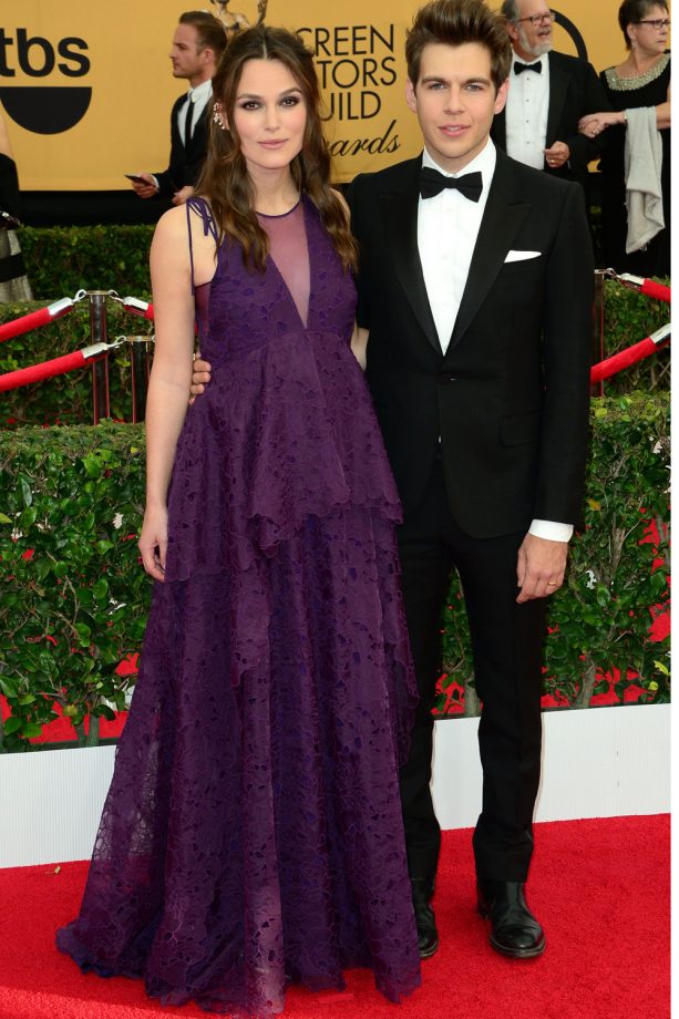 Keira Knightley and James Righton At The Screen Actors Guild Awards, 2015