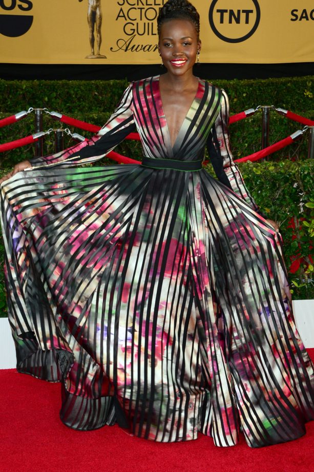 Lupita Nyong'o Dazzles At The Screen Actors Guild Awards, 2015