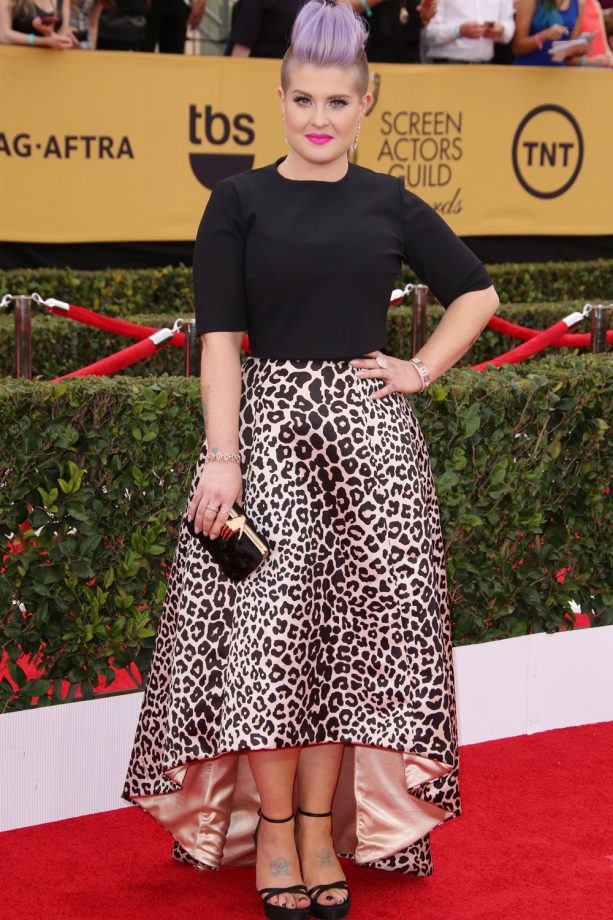 Kelly Osbourne Rocks Leopard Print At The Screen Actors Guild Awards, 2015