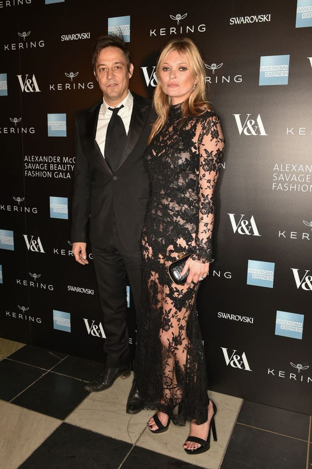 Kate Moss And Jamie Hince Attend The Alexander McQueen Savage Beauty Dinner, 2015
