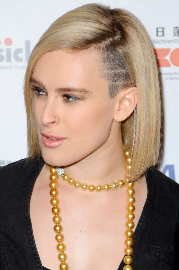 Rumer Willis Works A New Blonde Undercut At The 'Uzumasa Limelight' Premiere In LA