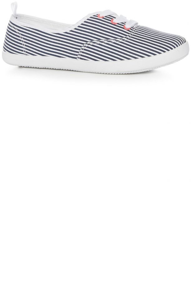Primark Stripe Lace Up Plimsolls, £3