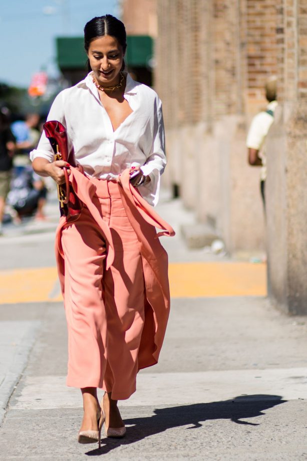 This Pastel Wrap Around Culottes Are So Chic