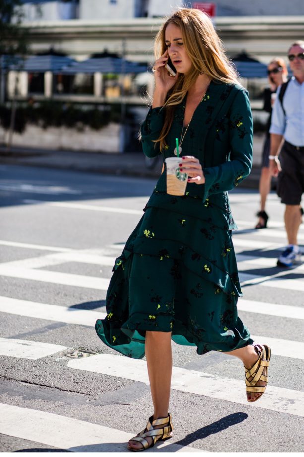 A Layered Midi Dress Should Be Your Tran Seasonal Go To Dress