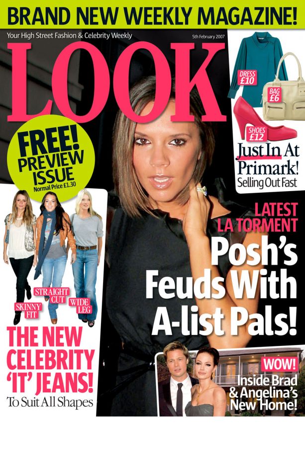 Victoria Beckham On The Cover Of LOOK Magazine, 2007