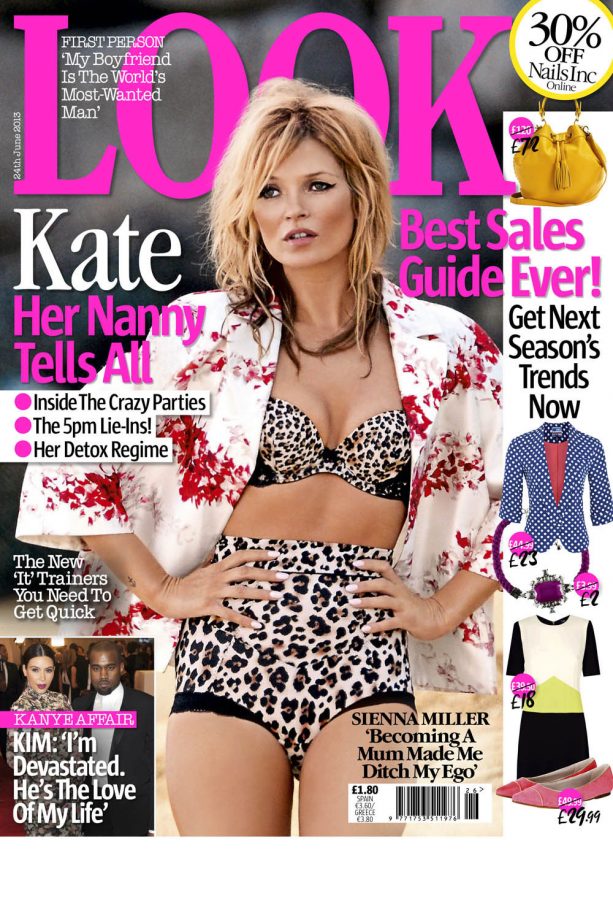 Kate Moss On The Cover Of LOOK Magazine, 2013