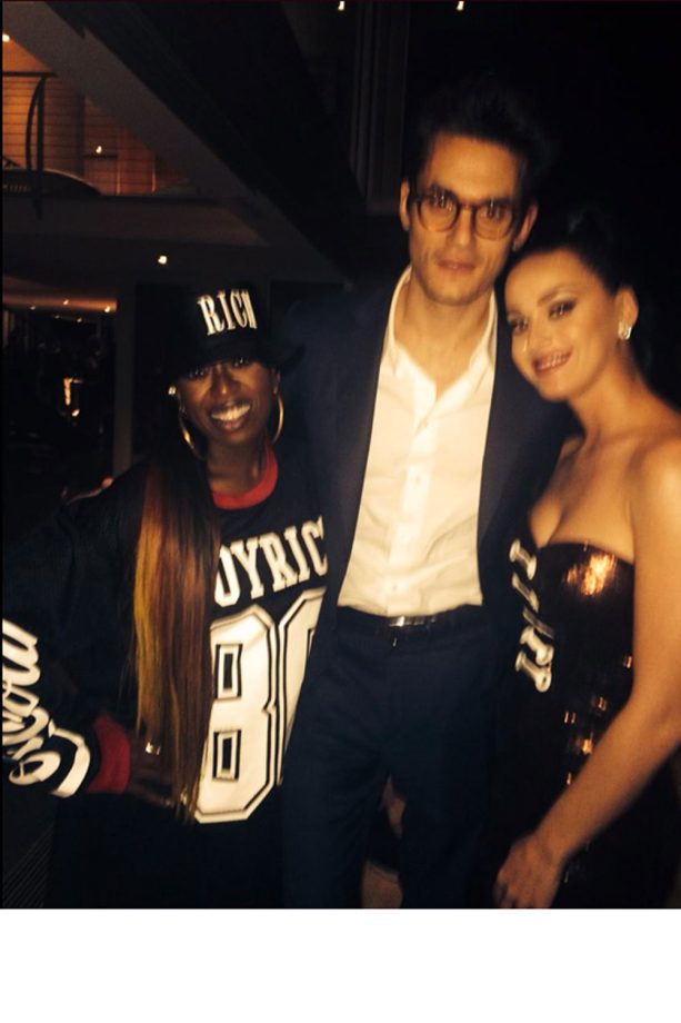 Katy Perry Cuddles Up To John Mayer While Posing For A Snap With Missy Elliott, 2015