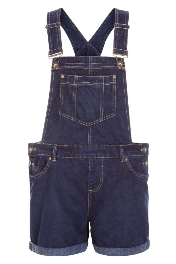 New Look Short Denim Dungarees, £19.99