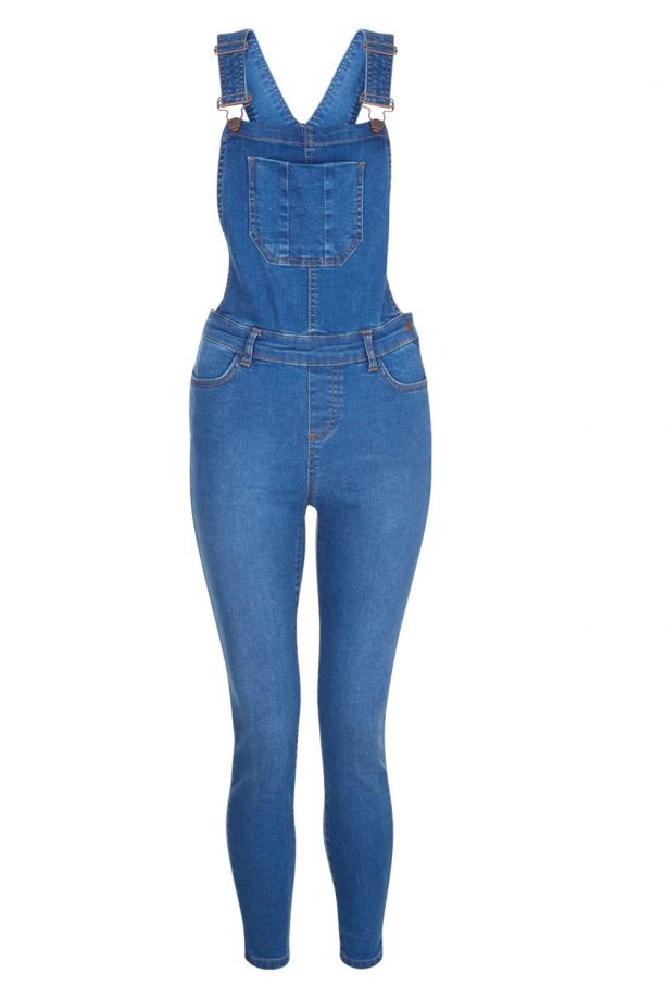 New Look Ankle Grazer Denim Dungarees, £26.99