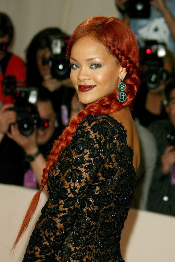 Rihanna With Rapunzel Hair At The Met Gala, 2011