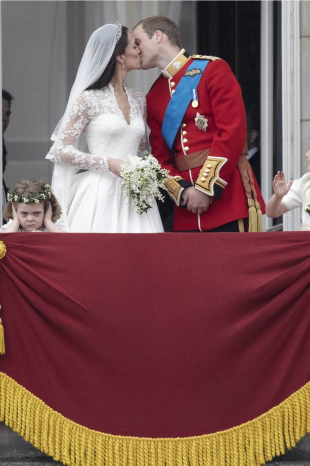 Kate Middleton Kisses Her Prince William On Their Wedding Day, 2011