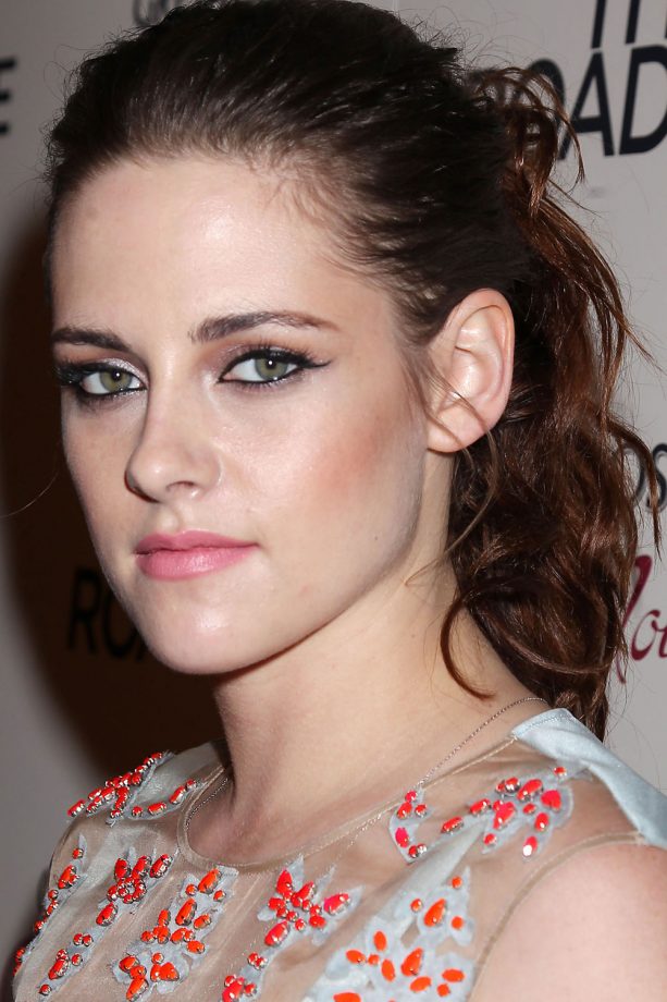 Kristen Stewart Goes For A Tousled Ponytail At A 'On the Road' NY Screening, 2012