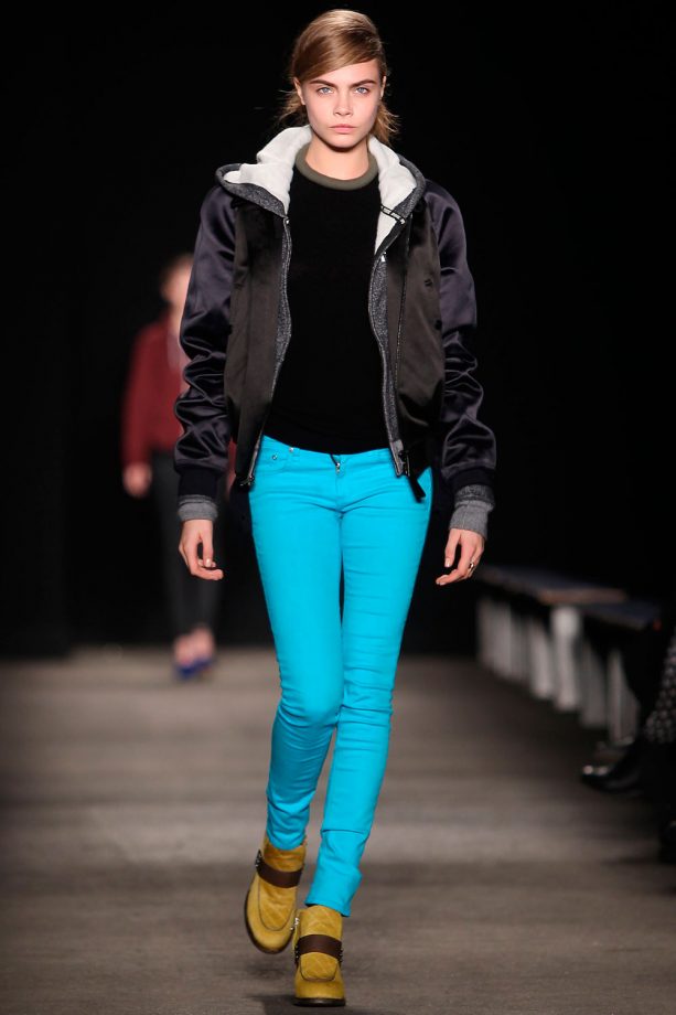 Cara Delevingne Brings Colour To Rag And Bones Show At New York Fashion Week, 2013