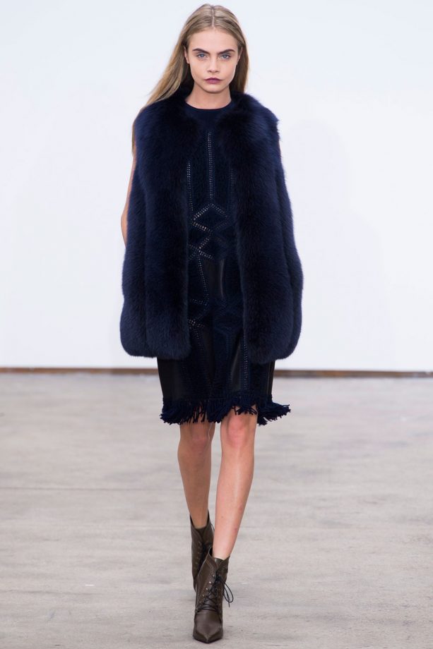 Cara Delevingne On The Catwalk For Derek Lam During New York Fashion Week, 2013