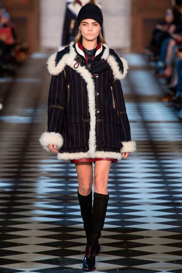 Cara Delevingne Rocks The Catwalk For Tommy Hilfiger At New York Fashion Week, 2013
