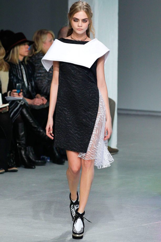Cara Delevingne Walks For Rodarte During New York Fashion Week, 2013