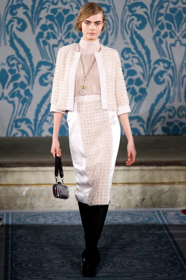 Cara Delevingne On The Catwalk For Tory Burch During New York Fashion Week, 2013