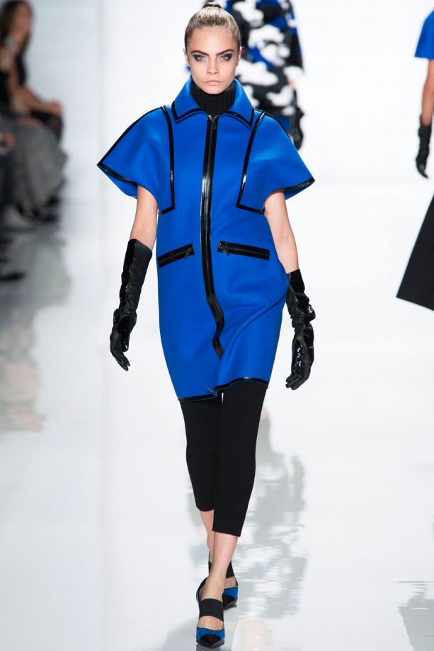 Cara Delevingne In Blue For Michael Kors During New York Fashion Week, 2013