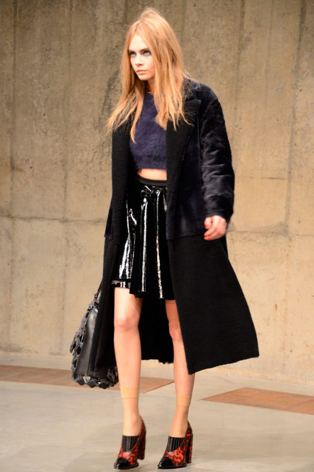 Cara Delevingne Walks For Topsop Unique At London Fashion Week, 2013