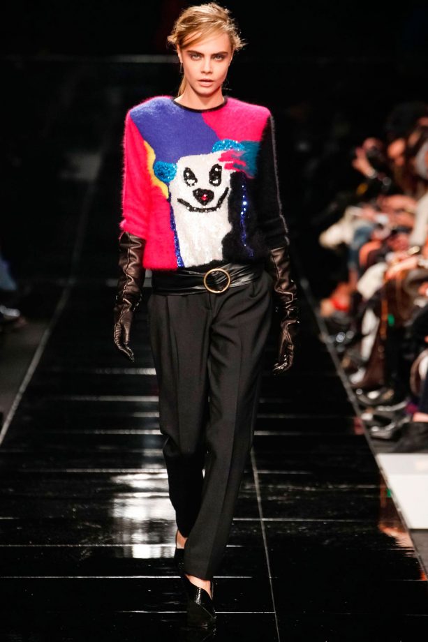 Cara Delevingne Walks For The Iceberg Show At Milan Fashion Week, 2013