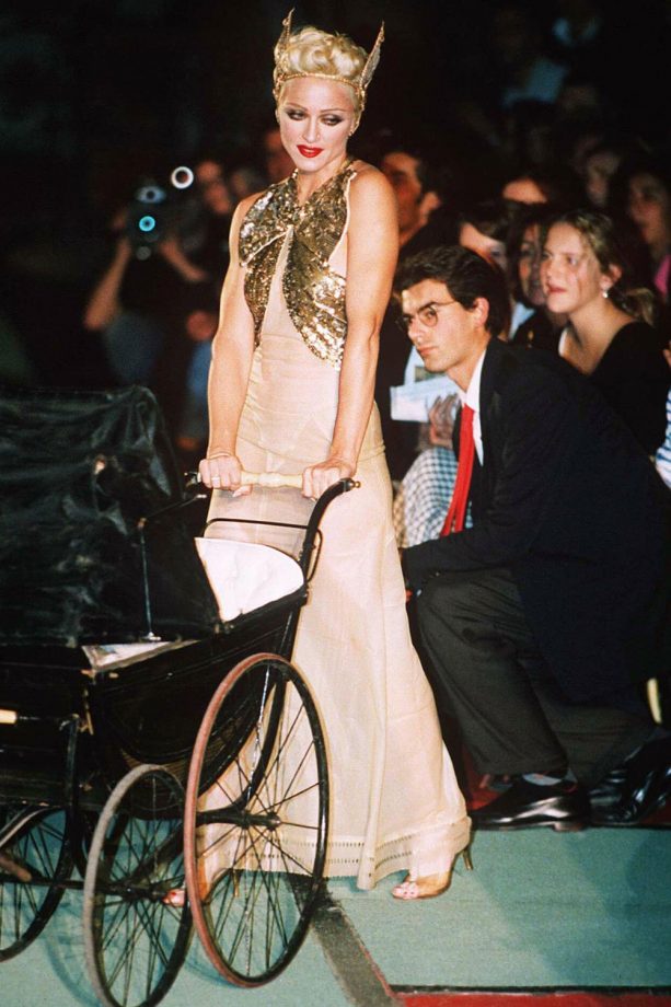 Madonna Models On The Catwalk For Gaultier During Paris Fashion Week, 1994