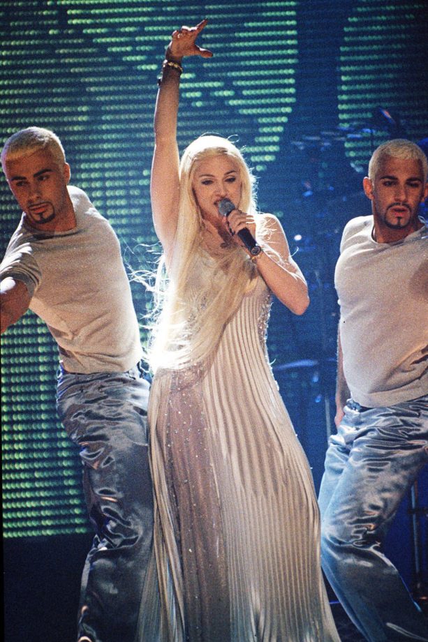 Madonna Performs For The First Time Wearing Versace At The Brit Awards, 1995
