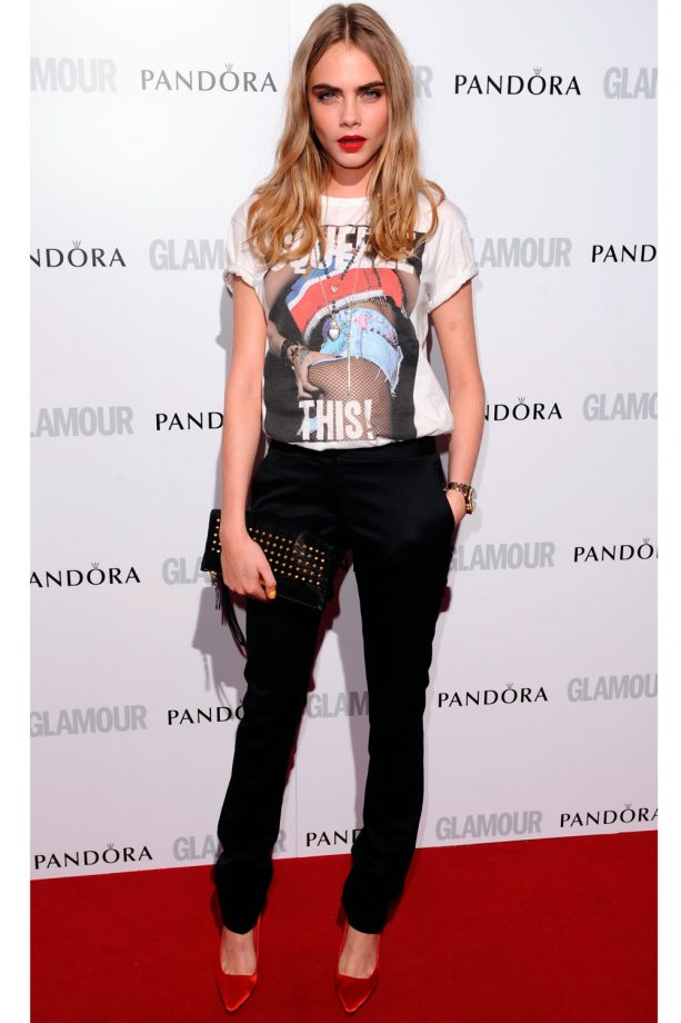 Cara Delevingne Rocks The Red Carpet At Glamour Magazine's Women Of The Year Awards, 2013