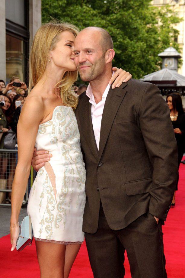 Rosie Huntington-Whiteley And Jason Statham At The Hummingbird Film Premiere, 2013