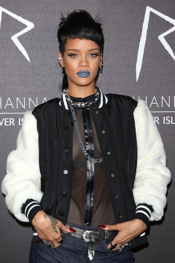 Rihanna Punks It Up For The River Island Collection Launch In London, 2013