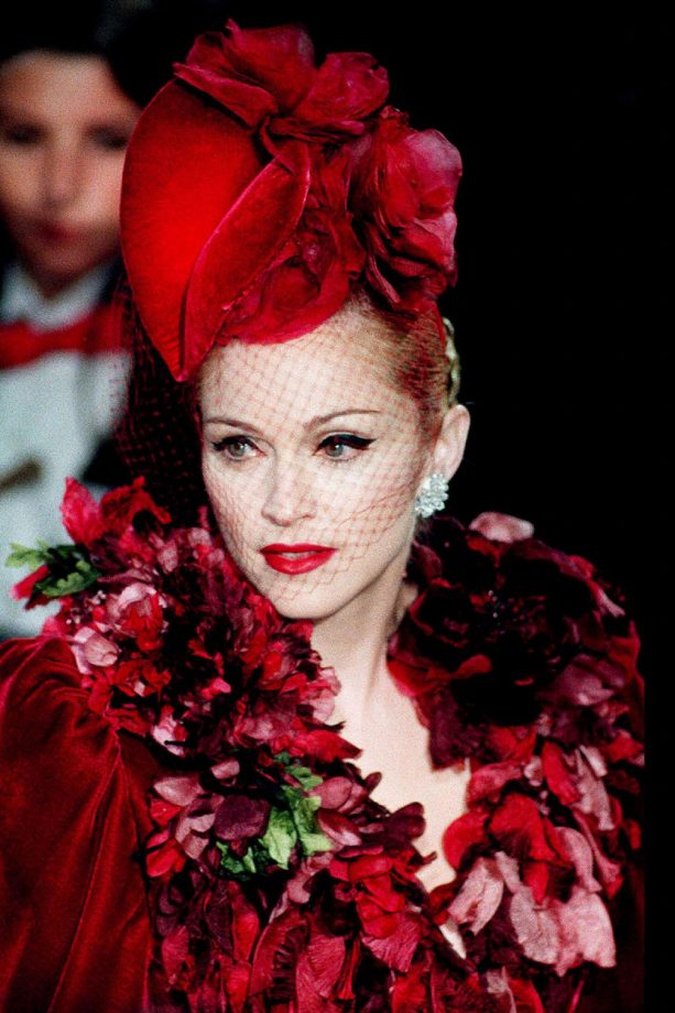 Madonna Wears John Galliano To The World Premiere Of 'Evita', 1996
