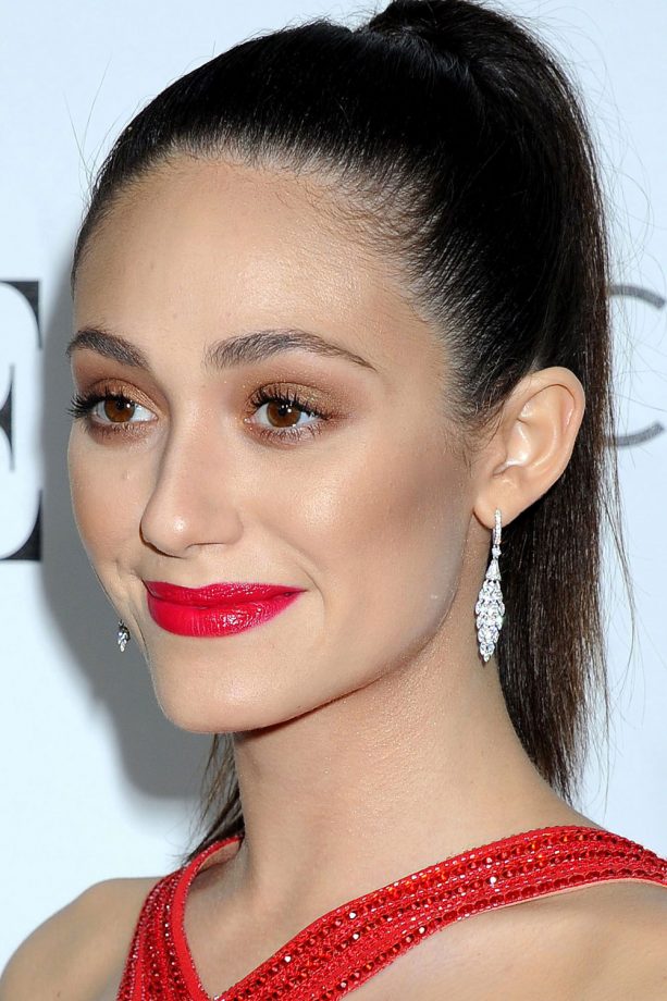 Emmy Rossum Stuns With High Ponytail Hairstyle At A Women In Hollywood Event, 2013