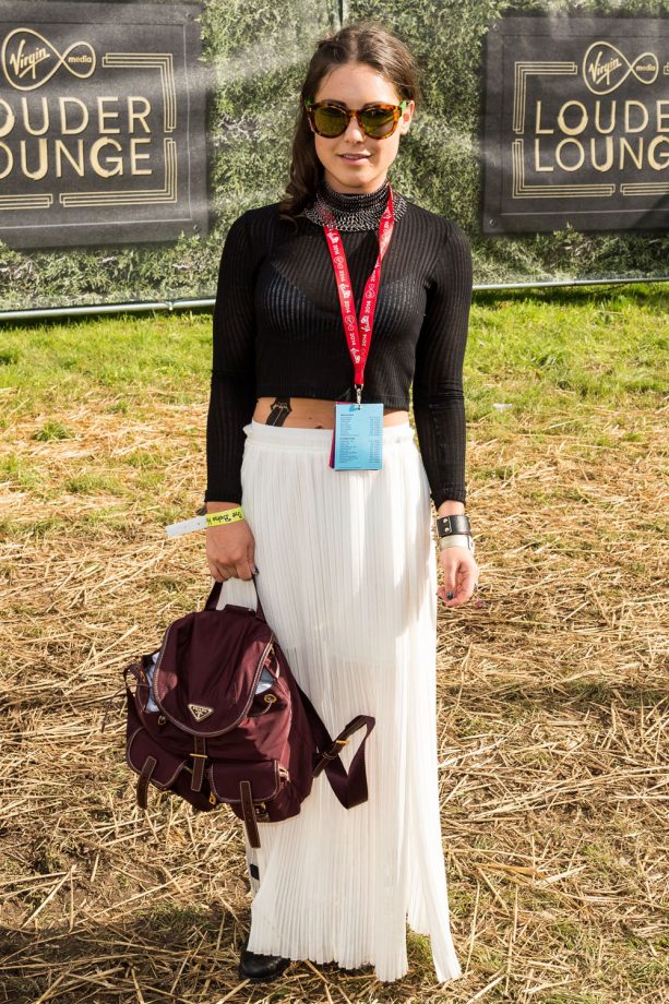 Louise Thompson At V Festival, 2014