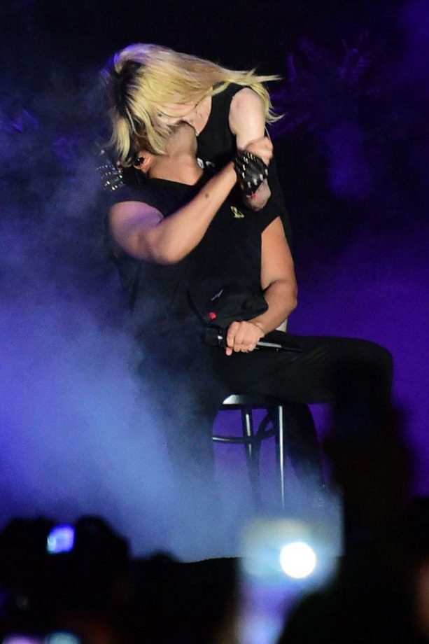 Madonna Kisses Drake During His Set At Coachella Festival, 2015
