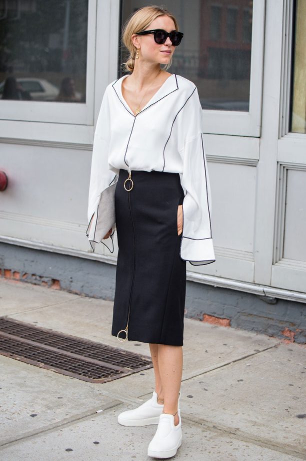 Flared Sleeves And Pencil Skirts Proves The Perfect Autumn Combo